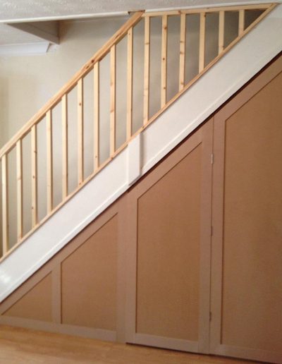 BI Folding Understairs Unit And New Spindles Doors Closed
